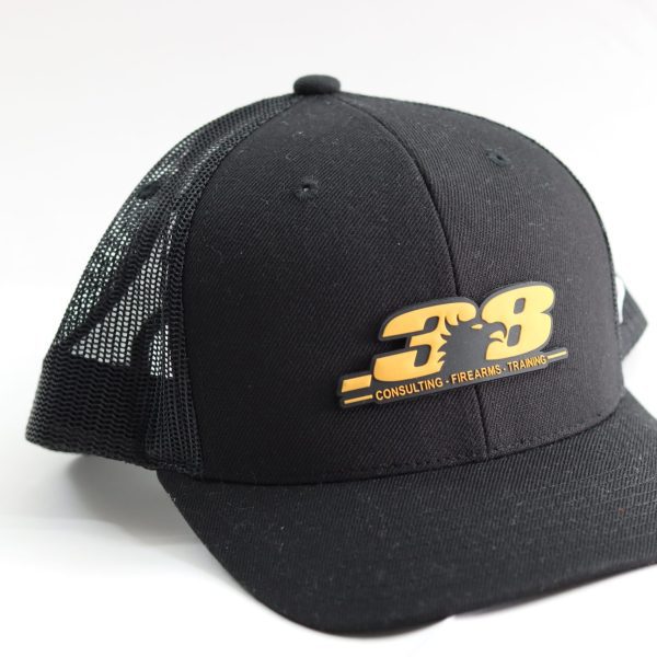 .38AMERICA CURVED TRUCKER - BLACK ROGUE